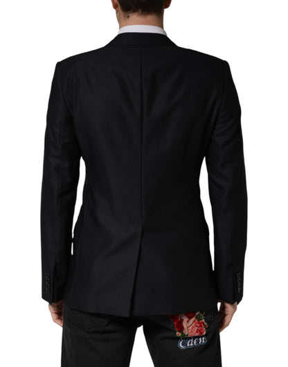Blazer de chaqueta de un solo botón MARTINI negro de Dolce & Gabbana