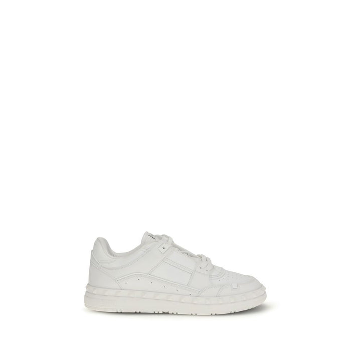 Zapatillas bajas Valentino Garavani de piel de becerro blanca Bos Taurus