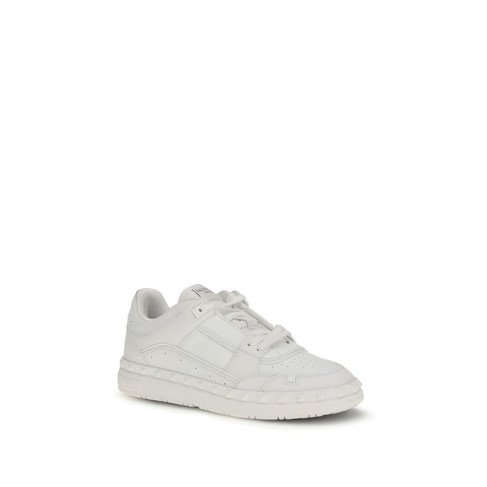 Baskets basses Valentino Garavani en cuir de veau blanc Bos Taurus