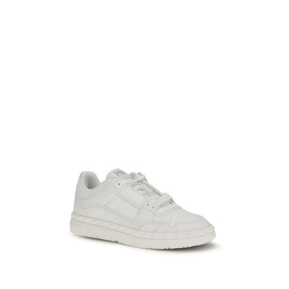 Baskets basses Valentino Garavani en cuir de veau blanc Bos Taurus