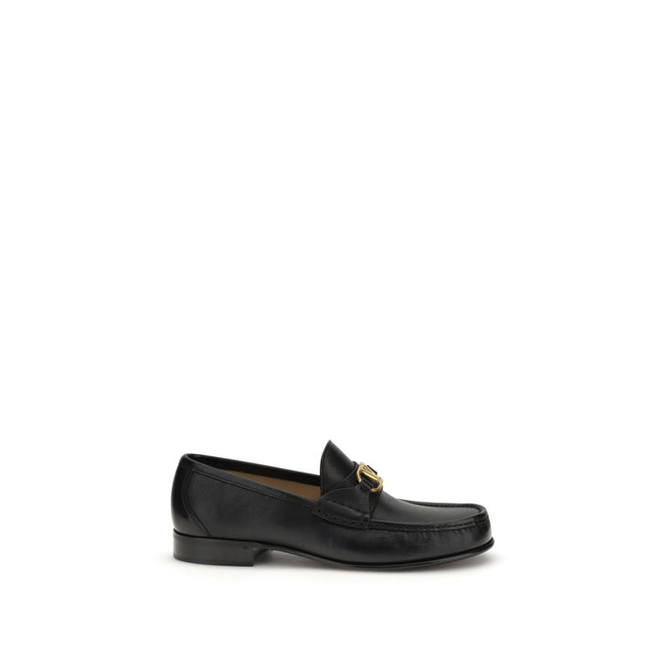 Mocasines sin cordones Valentino Garavani de piel de becerro negra Bos Taurus