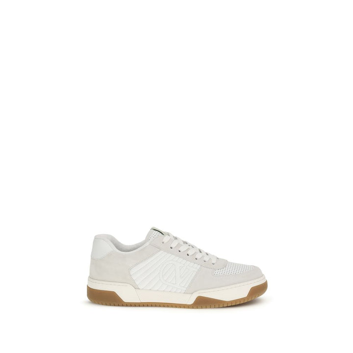 Zapatillas deportivas Valentino Garavani de piel de becerro blanca Bos Taurus