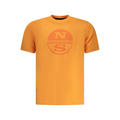 North Sails Arancione Cotton Men's T-Shirt
