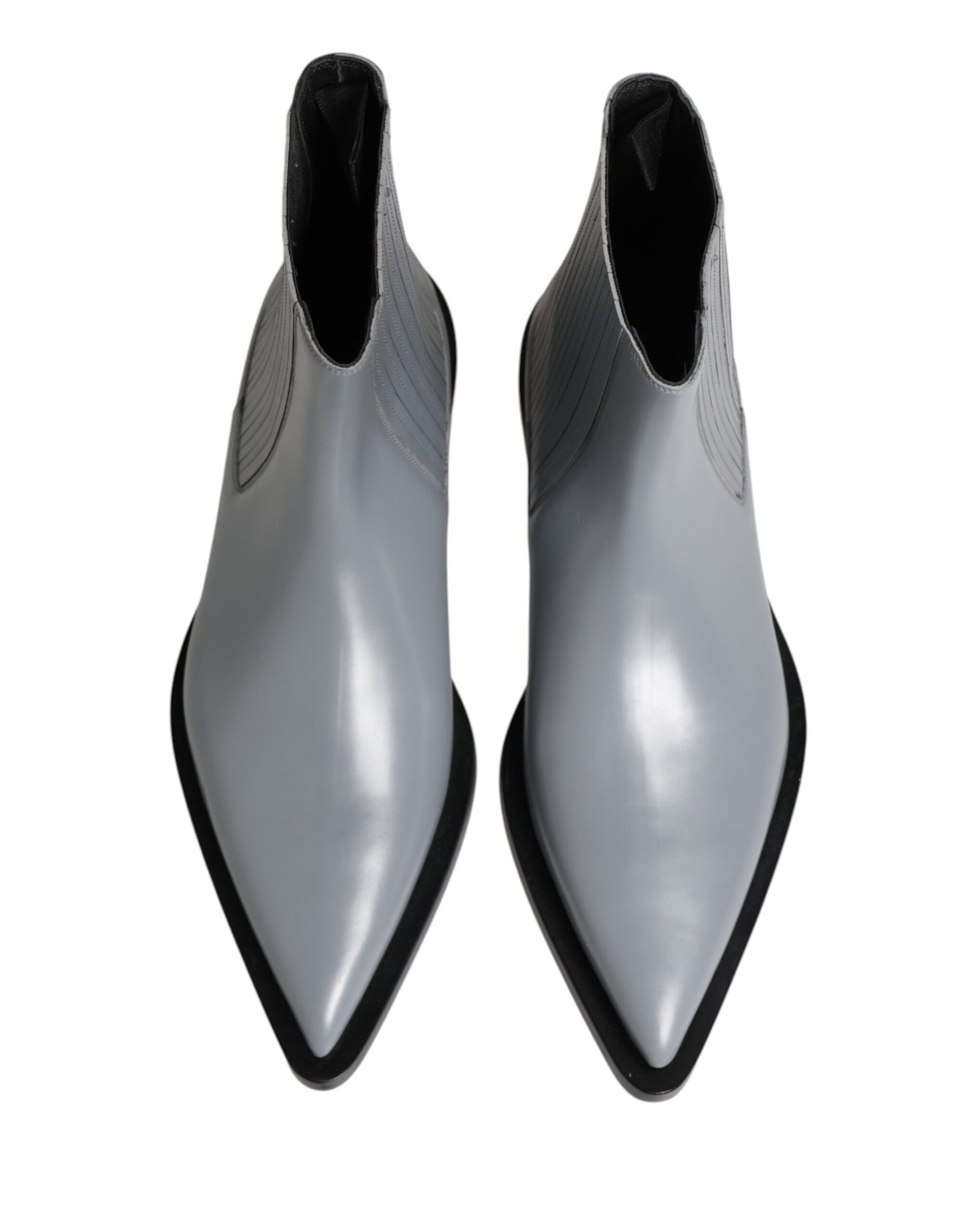 Bottes courtes Dolce & Gabbana Chelsea en gris clair