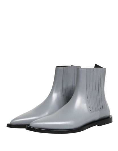 Bottes courtes Dolce & Gabbana Chelsea en gris clair