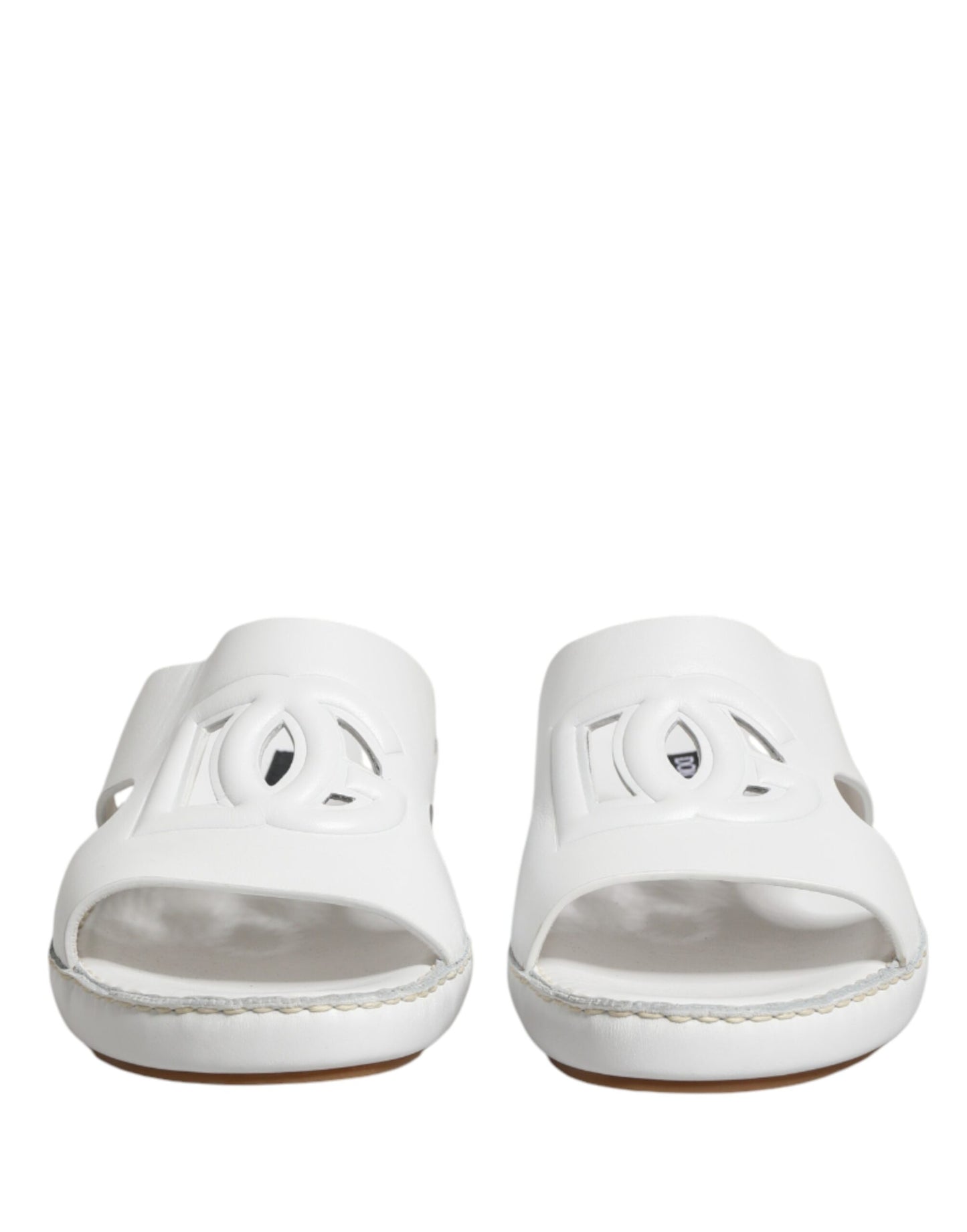 Dolce & Gabbana Zapatillas Planas Blancas DG Cutout
