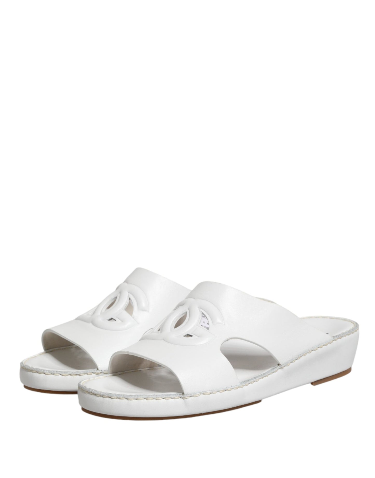 Dolce & Gabbana Zapatillas Planas Blancas DG Cutout