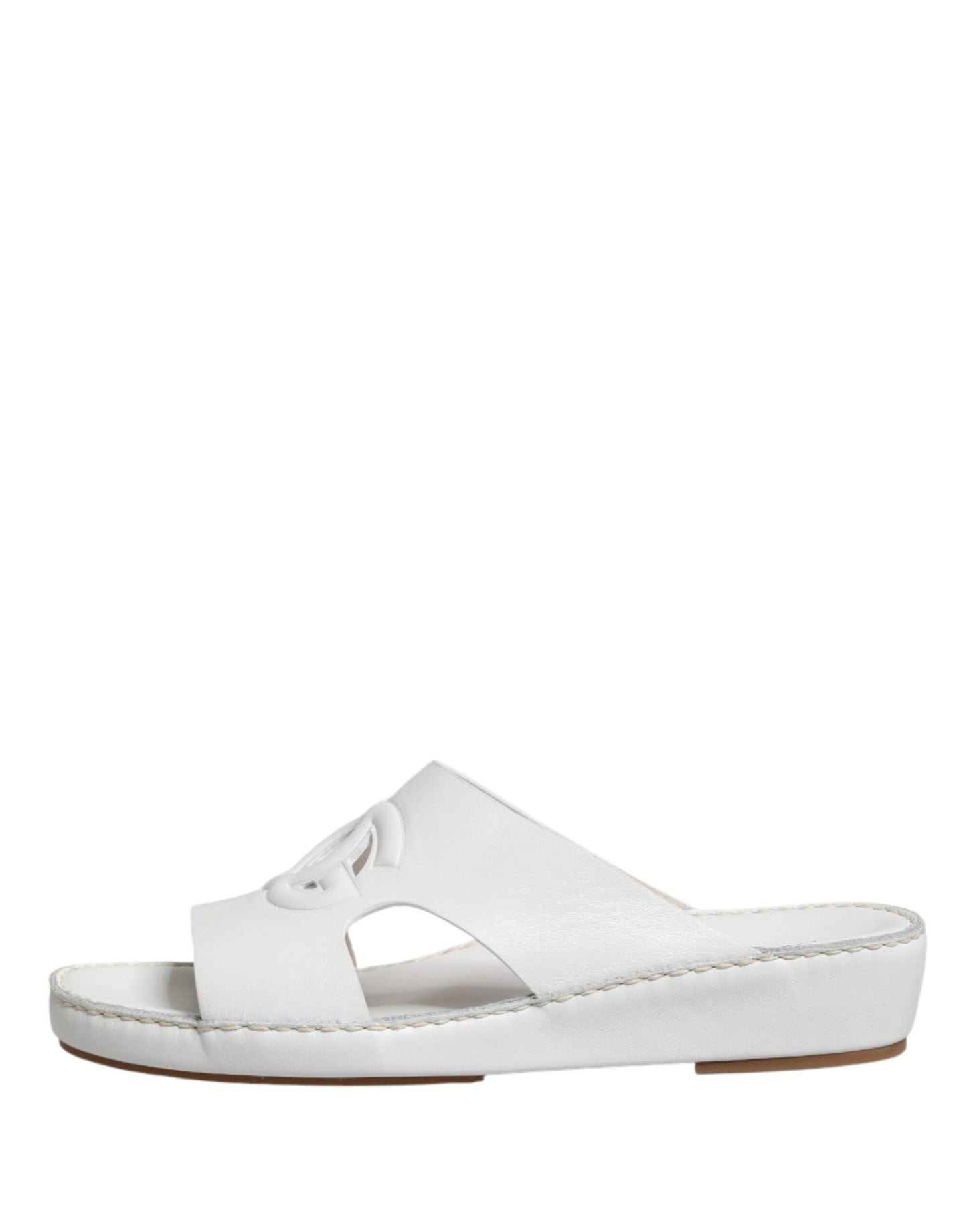 Dolce & Gabbana Zapatillas Planas Blancas DG Cutout