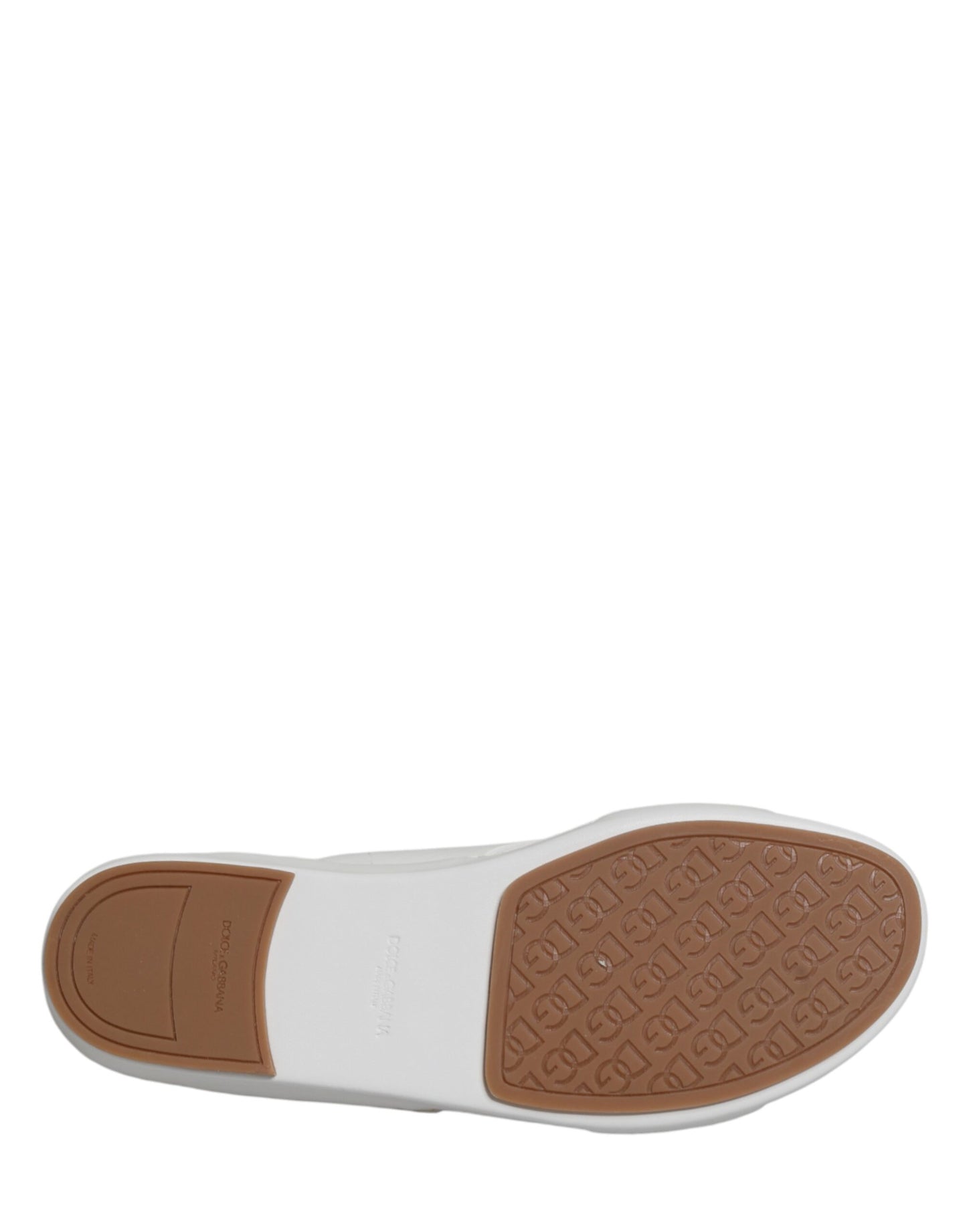 Dolce & Gabbana Zapatillas Planas Blancas DG Cutout