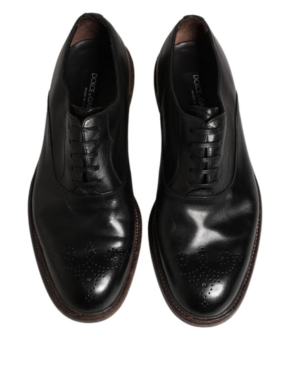 Zapatos de vestir Oxford Dolce & Gabbana de piel de becerro negra