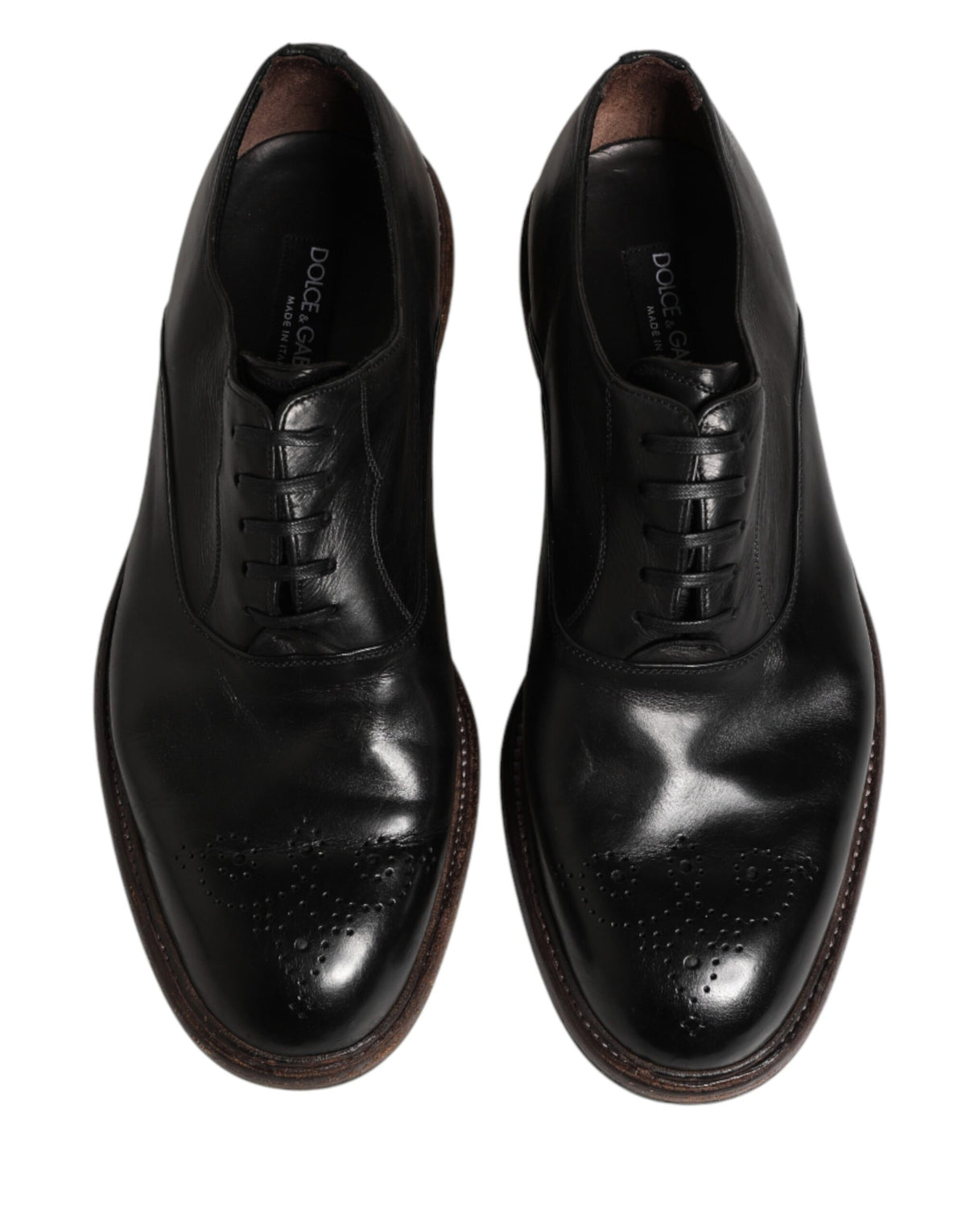 Zapatos de vestir Oxford Dolce & Gabbana de piel de becerro negra
