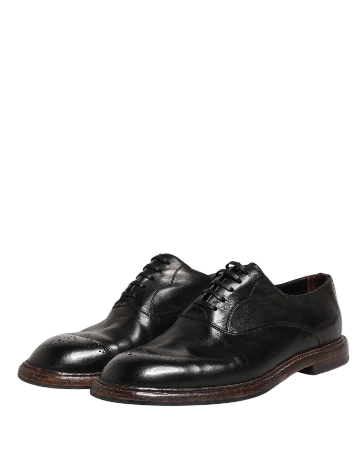 Zapatos de vestir Oxford Dolce & Gabbana de piel de becerro negra