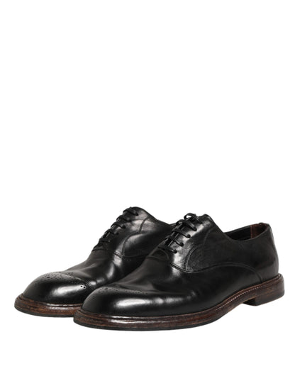 Zapatos de vestir Oxford Dolce & Gabbana de piel de becerro negra