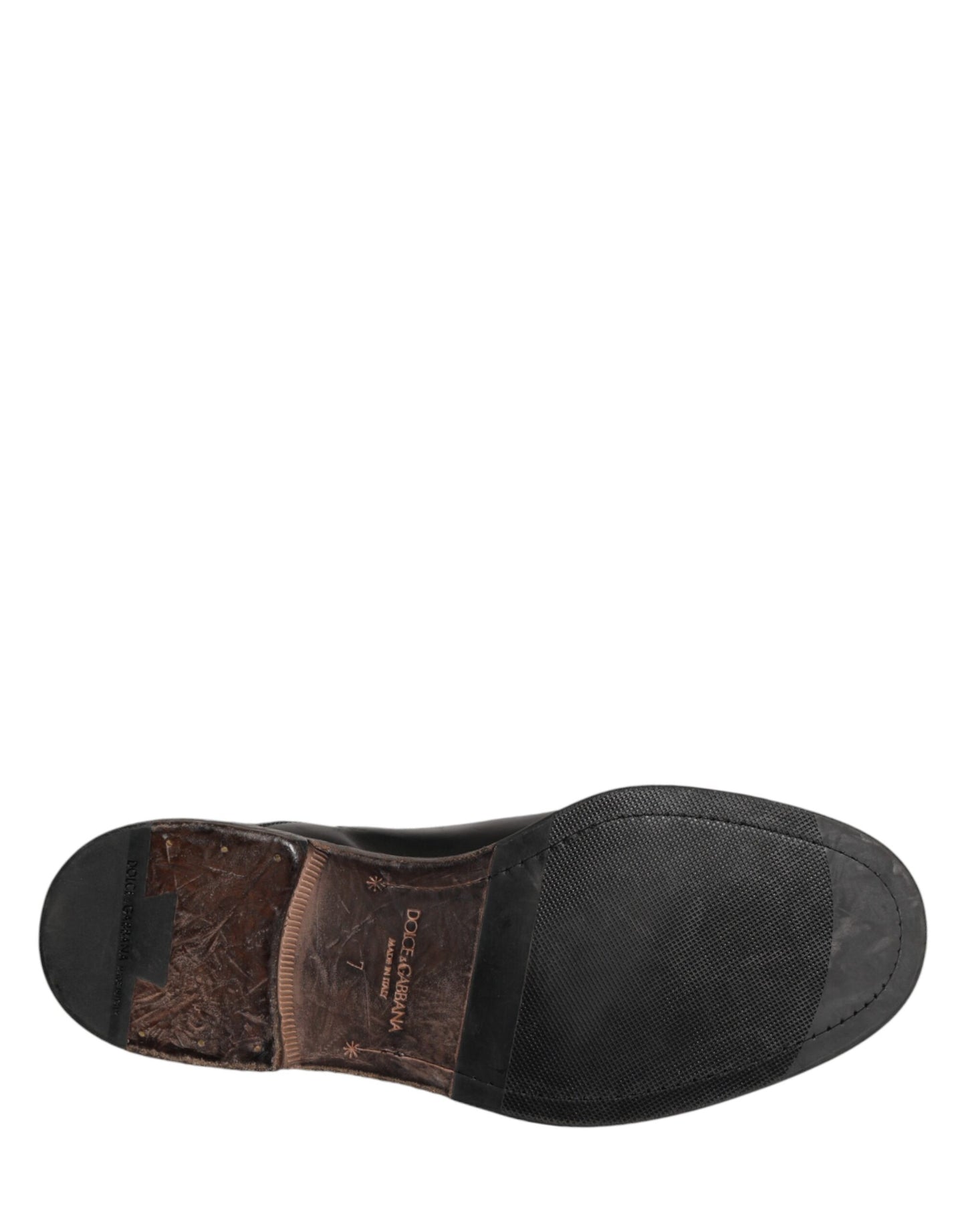 Zapatos de vestir Oxford Dolce & Gabbana de piel de becerro negra