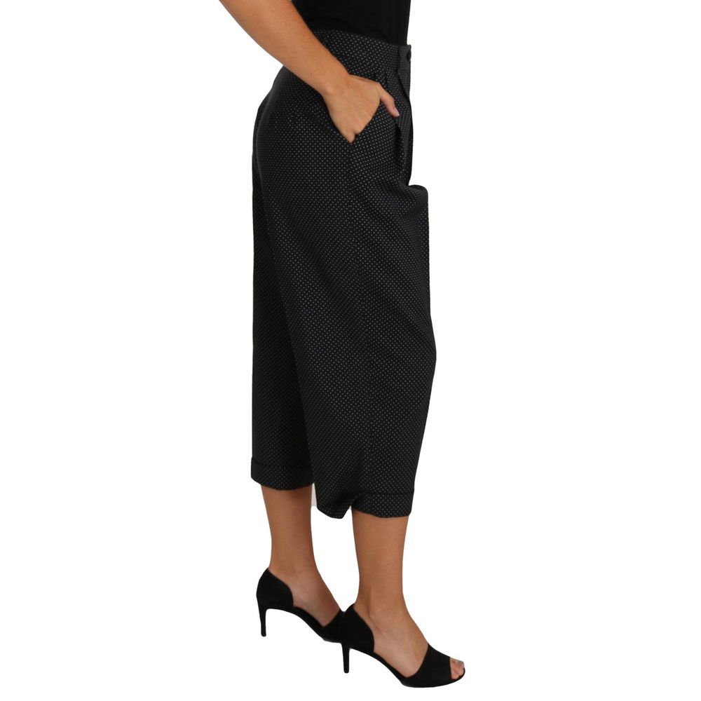 Pantalones de algodón negros de Dolce & Gabbana
