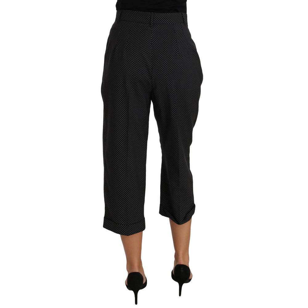 Pantalones de algodón negros de Dolce & Gabbana
