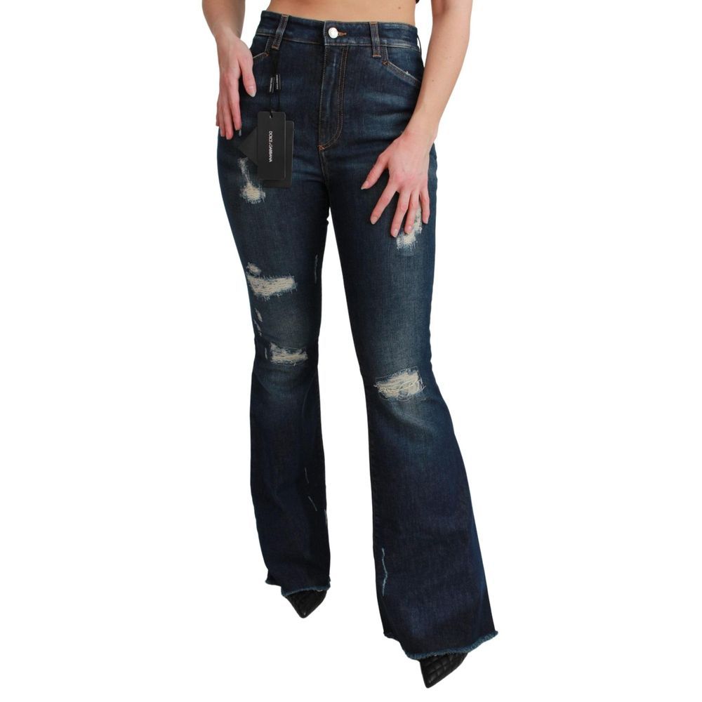 Vaqueros acampanados Dolce & Gabbana de algodón azul