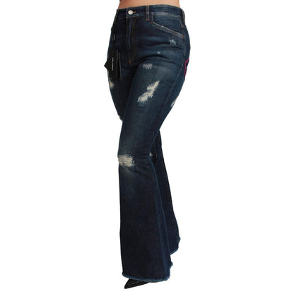Vaqueros acampanados Dolce & Gabbana de algodón azul