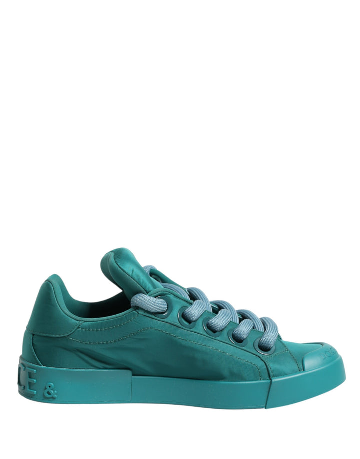 Zapatillas Bajas de Hombre Portofino de Dolce & Gabbana Color Verde Azulado