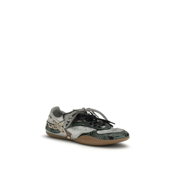 Zapatillas deportivas Miu Miu de poliéster reciclado gris