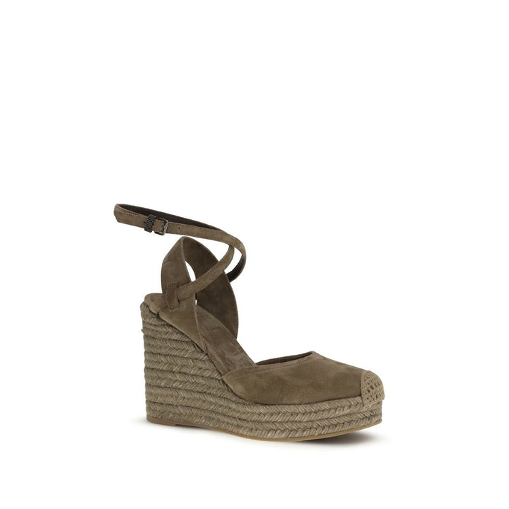 Brunello Cucinelli Alpargatas Beige de Piel de Becerro Bos Taurus