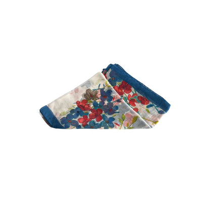 Borbonese White Silk Women Scarf