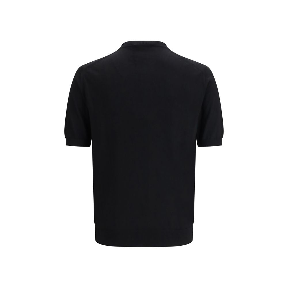 Camiseta de Lana de Borrego Negra Prada