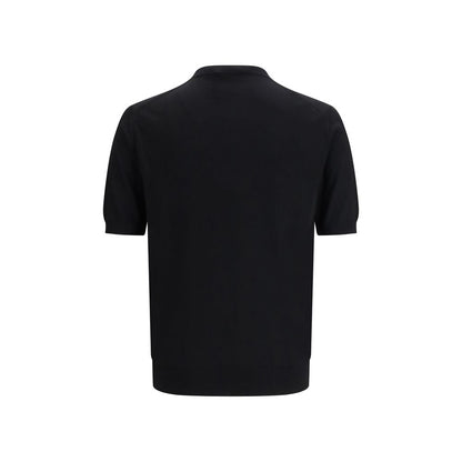 Camiseta de Lana de Borrego Negra Prada