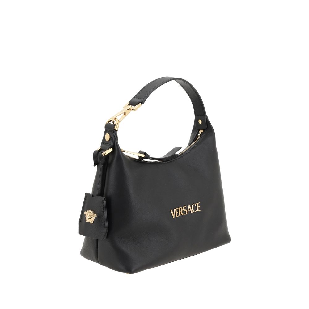 Bolso Versace de Piel de Becerro Negra Bos Taurus