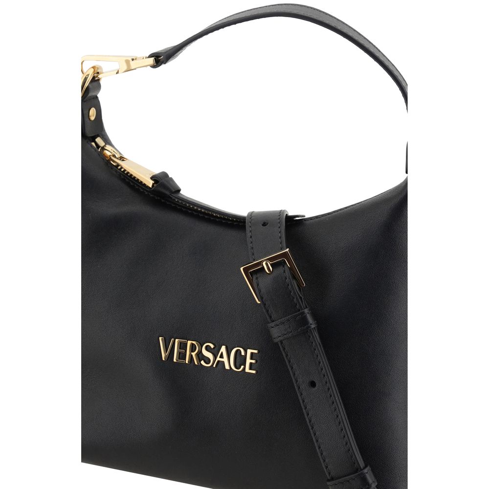 Bolso Versace de Piel de Becerro Negra Bos Taurus