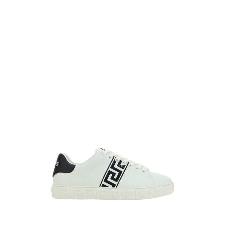Zapatillas bajas Versace de piel de ternera blanca Bos Taurus