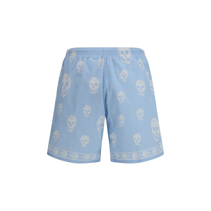 Alexander McQueen Blue Polyamide Shorts