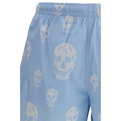 Alexander McQueen Blue Polyamide Shorts