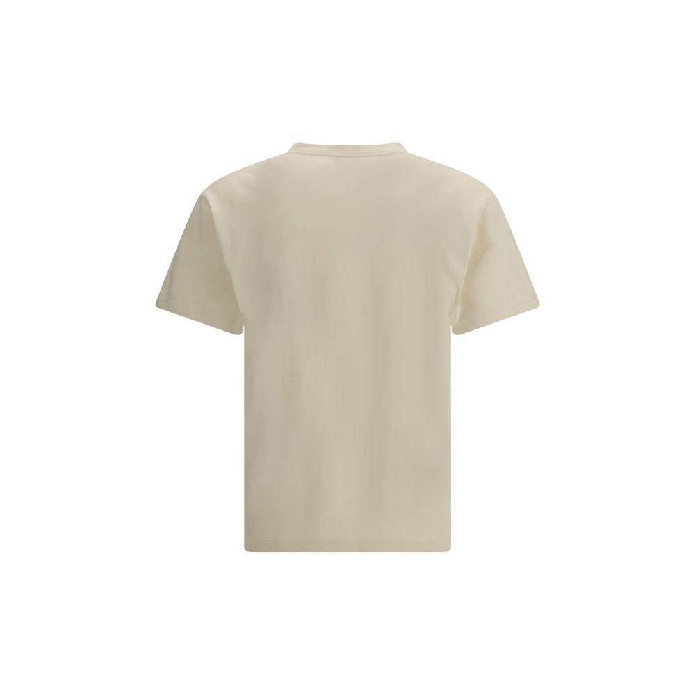 Camiseta de algodón beige Alexander McQueen