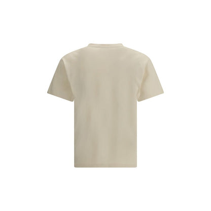 Camiseta de algodón beige Alexander McQueen