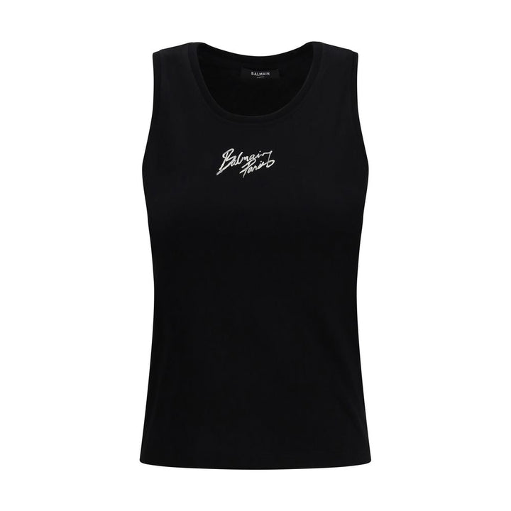 Balmain Black Cotton T-Shirt