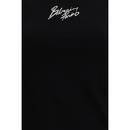 Camiseta Balmain de algodón negra