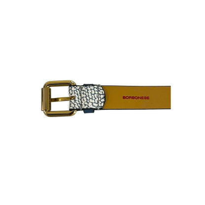 Borbonese Blue Polyvinyl Women's Belt