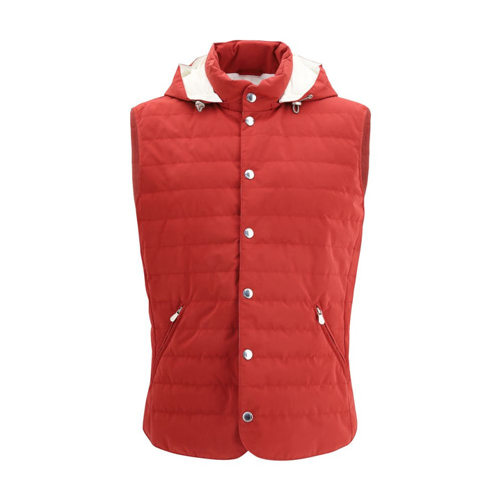 Brunello Cucinelli Gilet Sans Manches Multicolore en Polyester