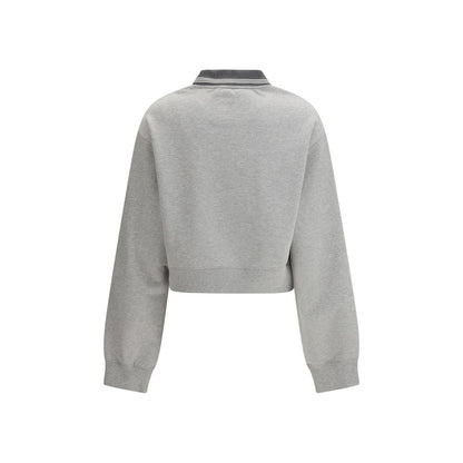Sudadera Miu Miu de algodón gris