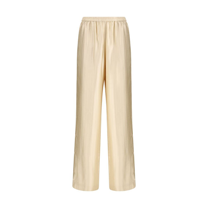 Loulou De Saison Beige Viscose Casual Pants