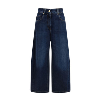 Brunello Cucinelli Jean en denim de coton bleu