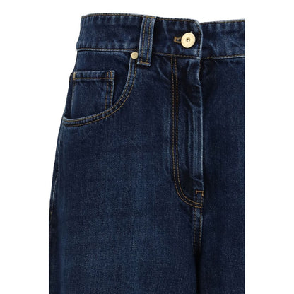 Brunello Cucinelli Jean en denim de coton bleu