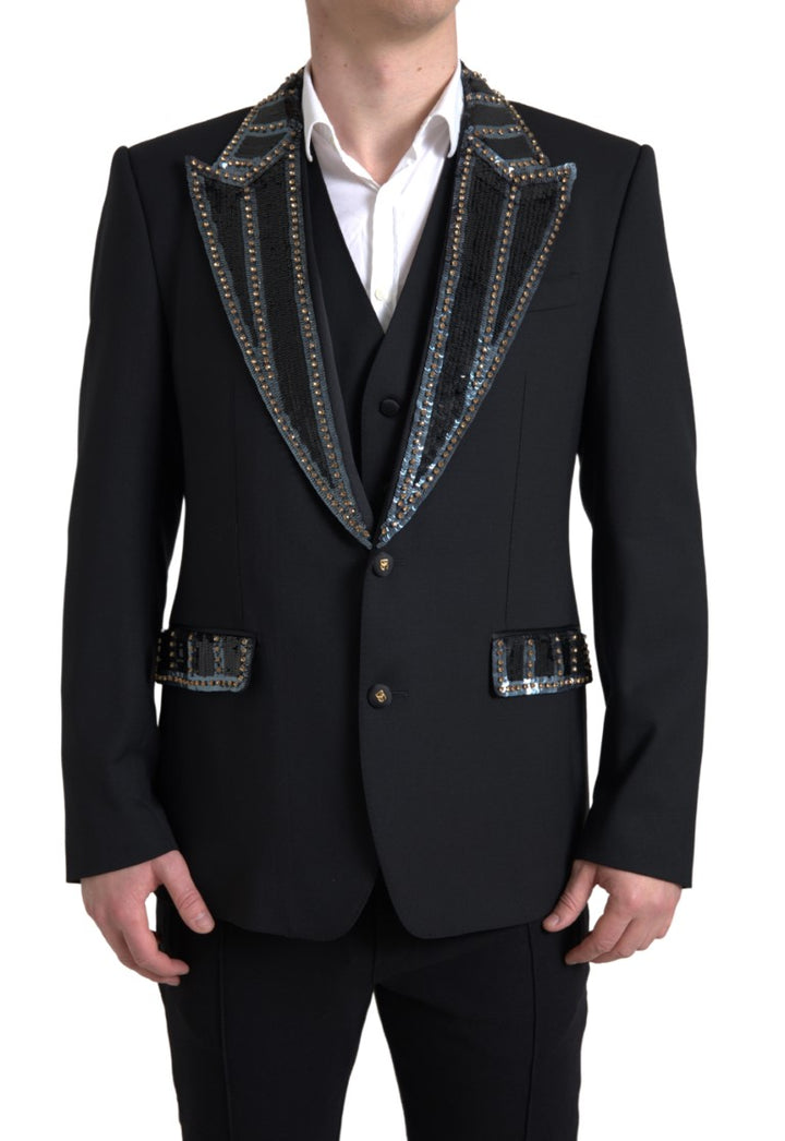 Costume deux pièces Dolce & Gabbana en laine noire