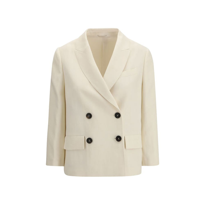 Brunello Cucinelli Beige Viscose Jacket