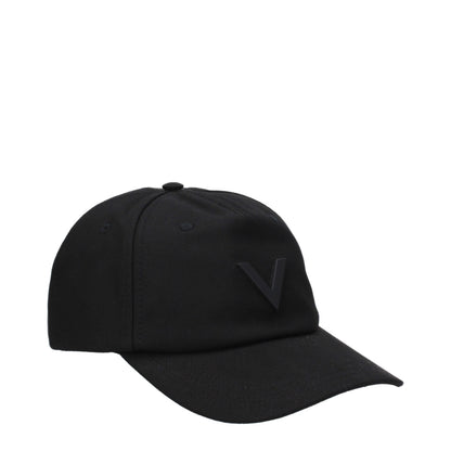 Casquette en coton noir Valentino Garavani (casquette de baseball)