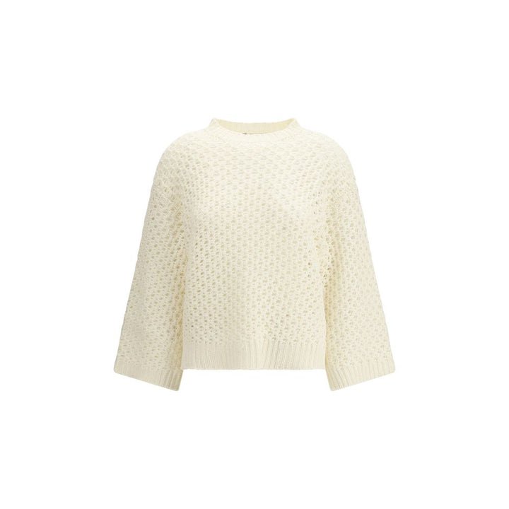 Fabiana Filippi Beige Wool Oves Aries Sweatshirt