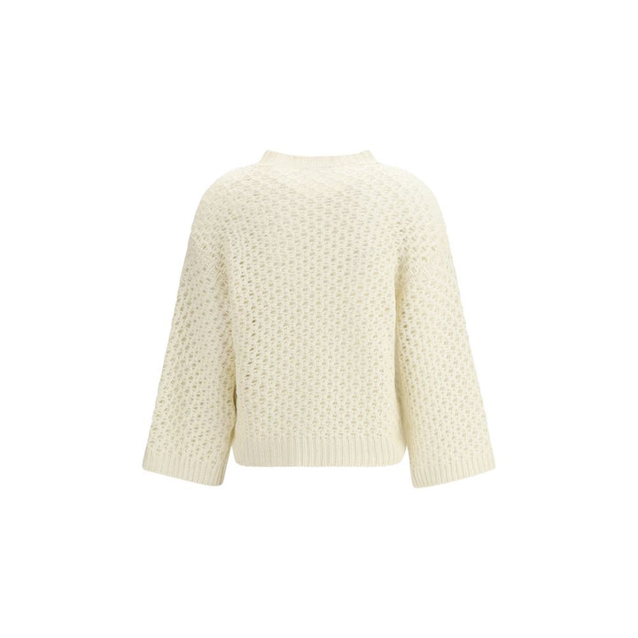 Fabiana Filippi Beige Wool Oves Aries Sweatshirt