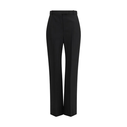 Alexander McQueen Pantalón de vestir de lana negra Oves Aries