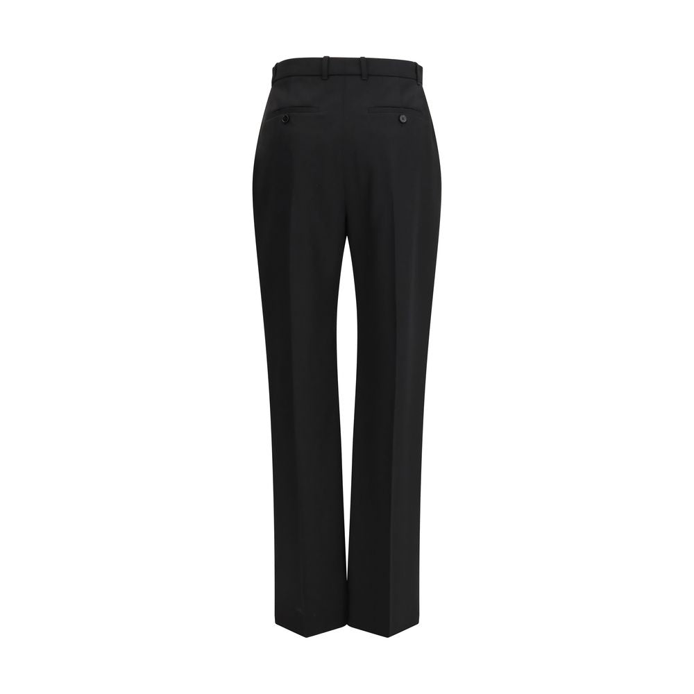 Alexander McQueen Pantalón de vestir de lana negra Oves Aries